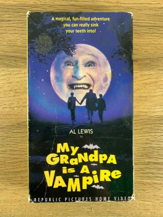 Rare Vhs My Grandpa Is A Vampire Starring Al Lewis Of The Munsters 1992