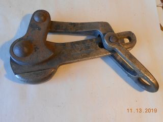 Antique Klein Wire Cable Puller Western Union Telegraph Co Brass