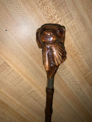 Vintage Syroco Wood Figural Bird Dog With Pheasant In Mouth Shoe Horn Rare