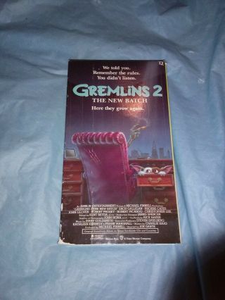 Gremlins 2 The Batch Rare Vhs Blockbuster