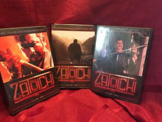 Zatoichi The Blind Swordsman Tv Series Volumes 1,  2,  3 Dvd Rare Oop Hard To Find