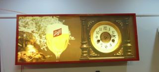 Vintage 1976 Schlitz Beer Light Wall Clock 36 " X 15 " Large Rare