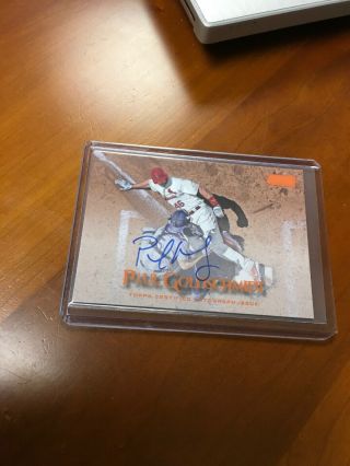 2019 Topps Stadium Club Paul Goldschmidt On Card Auto Orange 4/5 - Rare Sca - Pg