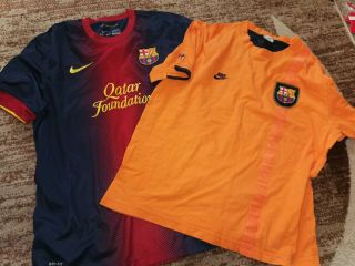 Rare Barcelona Football Shirts Size Xl Qatar