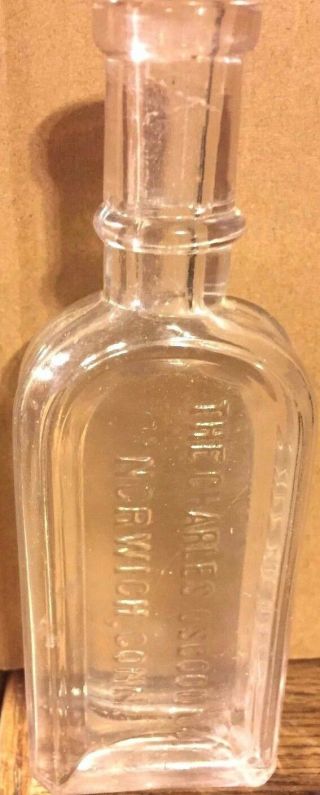 Antique The Charles Osgood Co.  Clear Extract Bottle