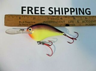 Rapala Dt - 10 Dives To Lure Cps Chartreuse Purple Shiner Rare Discontinued Color