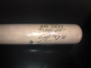 Rare 2019 Jon Gray Game Tucci Autograph Bat 