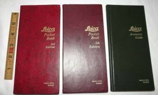 Rare Leica Camera & Lens Accessory Guide Hove Foto Books & 3rd & 5th Pocket Book