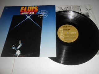 Elvis,  Moody Blue Import Rare Black Vinyl Record Lp,  Great Player