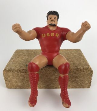 Wwf Ljn Nikolai Volkoff 1985 C1 Sitting Finger Wrestler Toy Rare Wrestling Wwe