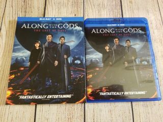 Along With The Gods: The Last 49 Days (blu - Ray,  Dvd,  2018) W/ Rare Slipcover