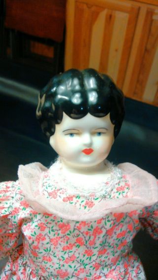 Antique Porcelain China Doll,  15 " Tall,  (head Is 3 5/8 "),