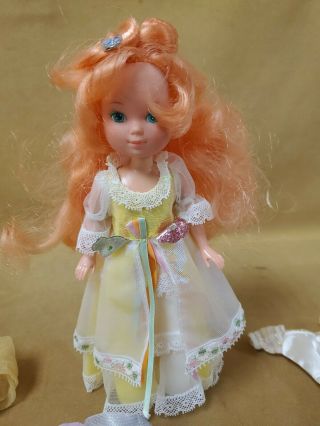 Vintage Lady Lovely Locks Doll With Dress & Other Clothes Orange Hair 1986 TCFC 2