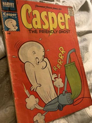 Casper The Friendly Ghost 57/58 Tv Comic Gem Rare 1950’s Find