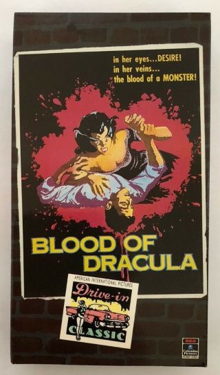 Blood Of Dracula Rare & Oop Horror Movie Rca Columbia Pictures Home Video Vhs