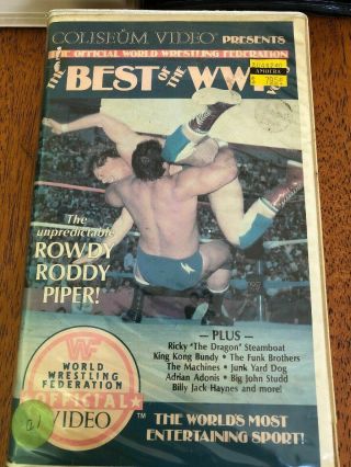 Wwf Best Of Volume 10 Vhs Coliseum Video Rare Wrestling Clamshell Case