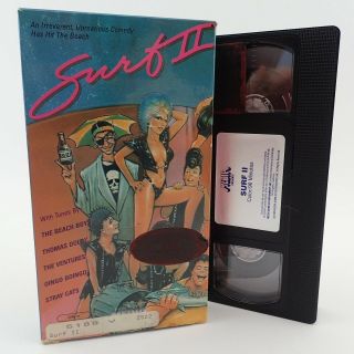 Surf Ii 2 Vhs Movie Vtg 1984 Comedy Media Video Tape Funny Beach Party Rare Oop