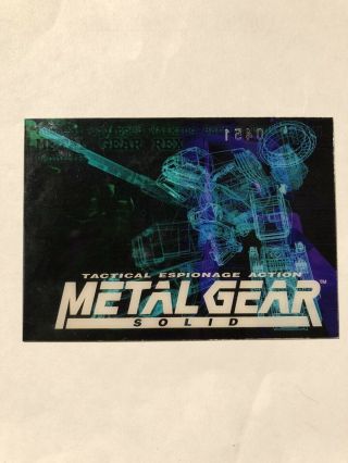 Rare Metal Gear Solid Trading Card - Metal Gear Rex - Gold Numbered Card