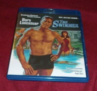 The Swimmer Rare Oop Blu - Ray/dvd 2 Disc Set,  Burt Lancaster,  Frank Perry