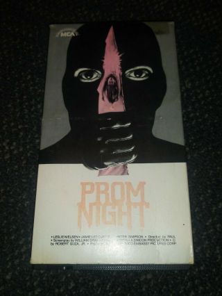 Rare Prom Night / Vhs / Horror / Mca Release / Jamie Lee Curtis