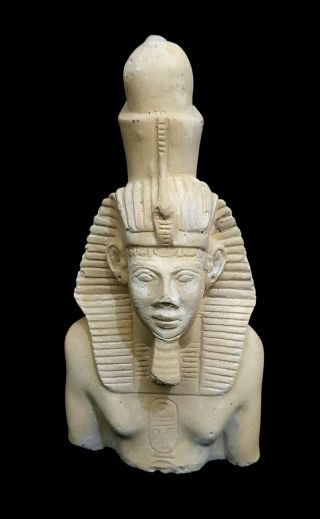 Rare Egyptian Statue Ornament Ancient Figurine God Goddess Egypt King Cheops Art