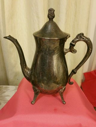 Vintage Leonard Silver Plated Teapot /coffee Pot,  Signed Rare 1900 - 1940.