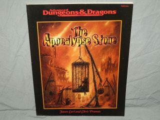 Ad&d 2nd Edition Adventure Module - The Apocalypse Stone (rare And Exc, )