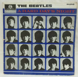 The Beatles A Hard Days Night Mono Lp Uk First Pressing Rare Label Variant