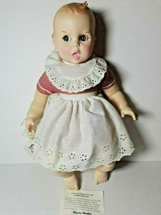 Vintage Gerber 17 Inch Baby Doll 1979 Atlanta Novelty Moving Flirty Eyes