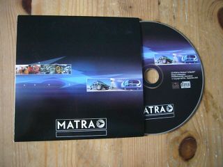 Matra M72 & Renault Avantime Press Kit On Cd,  2002,  Very Rare,  Order