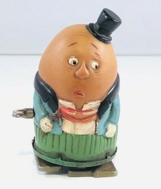 Vintage 1968 Frankonia Wind Up Humpty Dumpty Made In Japan Rare Mother Goose
