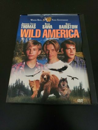Wild America (dvd,  1997) Snap Case Rare Oop Jonathan Taylor Thomas (6a)