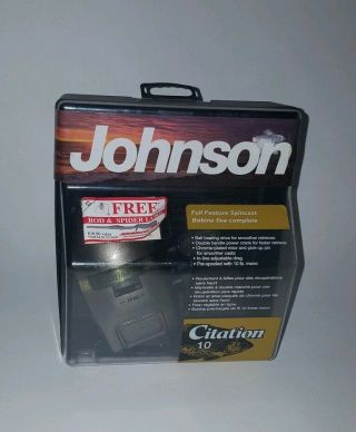 Vintage Johnson Citation 10 Casting Fishing Reel Box Nos Collectible