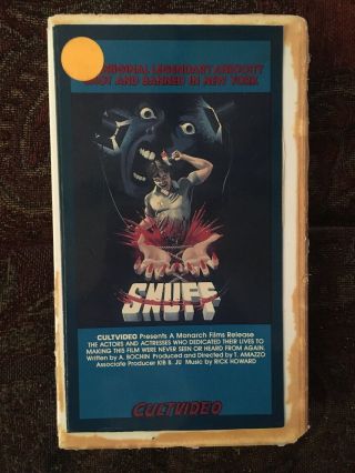 Snuff 1976 Vhs Rare Horror Slasher Oop Htf Video Warehouse Cultvideo