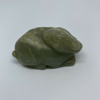 Old Chinese Culture Jade Stone Hand - Carved Ancient Animal Statue