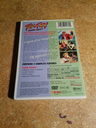 Fatal Fury - Double Impact (Anime DVD Double Feature) Viz Media/Pioneer (Rare) 3