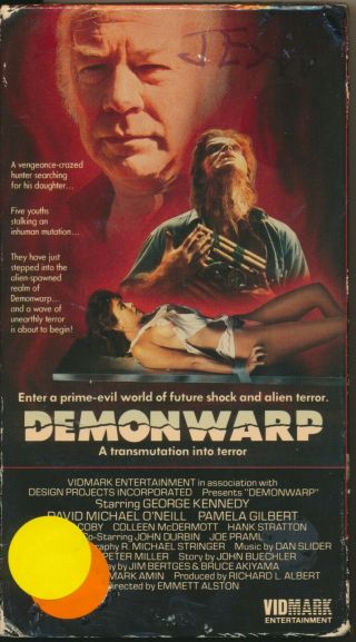 Demonwarp Demon Warp George Kennedy Vs Zombies From Outer Space Rare Vhs