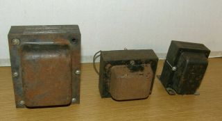 3 Vintage Antique Tube Radio Transformers Parts