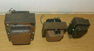 3 Vintage Antique tube Radio transformers parts 2