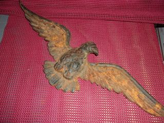 Antique/vintage Taiman Cast Iron Spread - Winged Eagle Wall Decor.