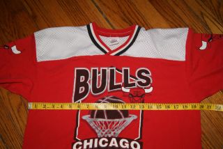 Vintage 80s 90s CHICAGO BULLS Rare T - Shirt GTS Mens Small NBA Hip Hop Basketball 2