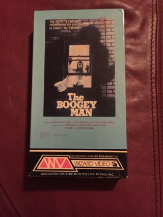 The Boogey Man (vhs 1981) Wizard Video.  Very Rare.  Horror.