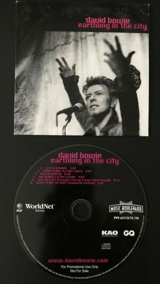 David Bowie - Rare Cd ‎– Earthling In The City