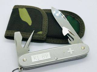 Victorinox Kl89 Dutch Army Official Knife Dak Silver Alox Pioneer Rare,  Sheath
