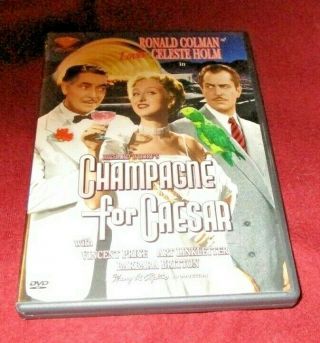 Champagne For Caesar Rare Oop Dvd Vincent Price,  Celeste Holm,  Ronald Colman