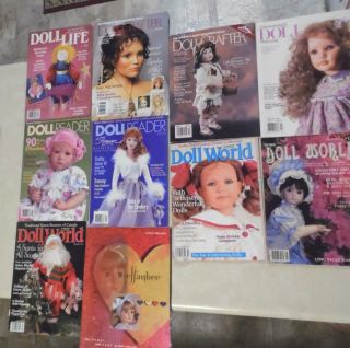 10 Vintage Doll Magazines Doll Life,  Crafter,  Reader,  More Exclnt