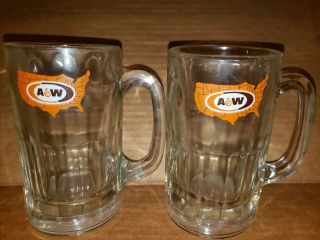Rare Vintage A&w Mugs With The United States Outline