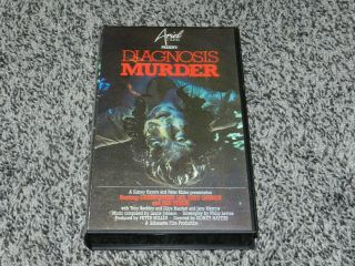 Rare Horror Vhs Diagnosis Murder Starring Christopher Lee Creature Feature Video