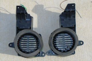 1990 - 92 Cadillac Brougham Rare Bose Gold Front Stereo Speakers 1 Pair R & L