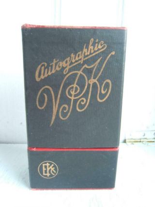 Antique Kodak Vest Pocket Autographic Box Only W/ Directions